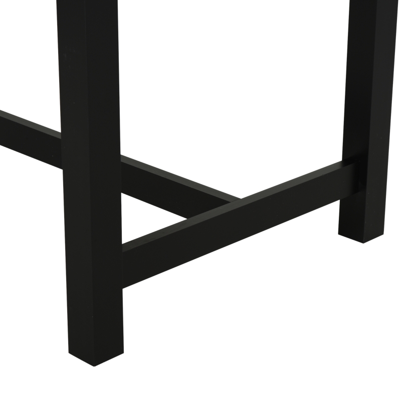 HomCom Expandable Folding Kitchen Dining Table with Elegant Natural Wood Design & Sturdy Construction - Walnut