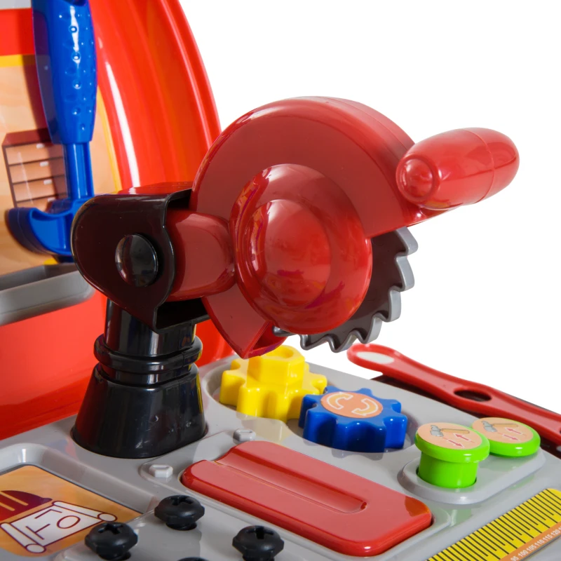 Qaba 16pc Kid's Tool Set Pretend Role Play Toddlers Educational Toy Handy Storage Case Gift Set