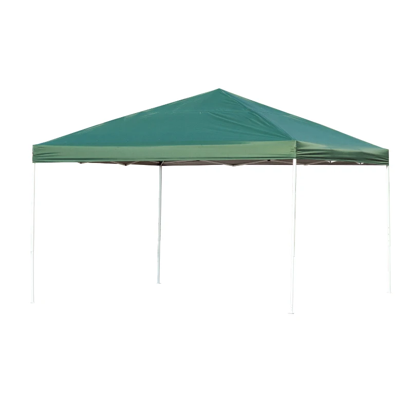Outsunny 13x13ft Easy Pop up Tent Outdoor Sun Shelter with Carrying Bag Green