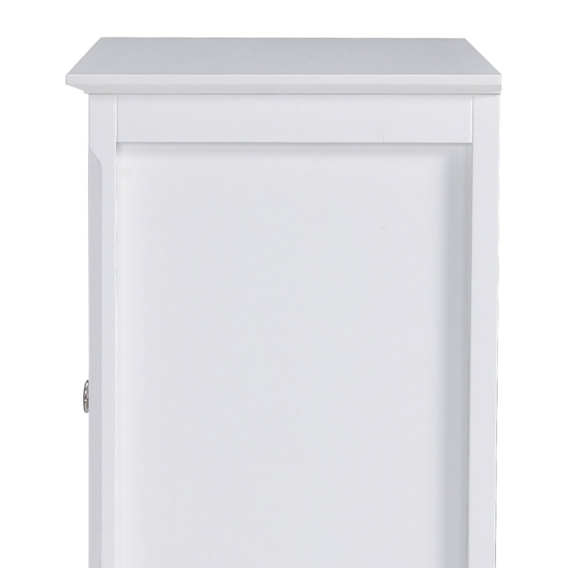 HOMCOM Sideboard Display Cabinet with Double Framed Glass Doors, 2 Adjustable Shelves, and Elevated Base, White