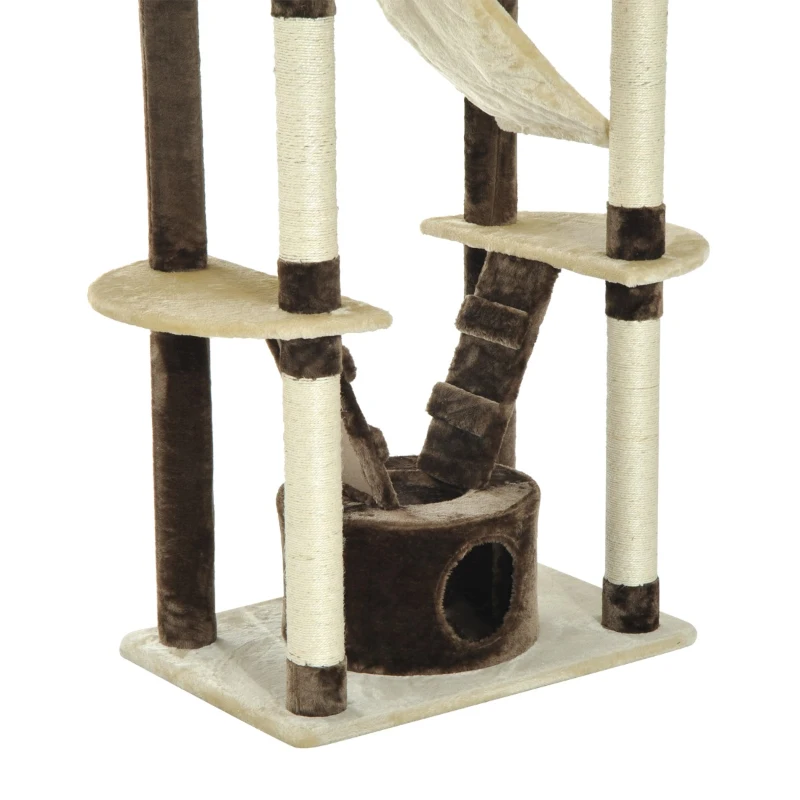 PawHut 71-inch Multilevel Condo Cat Tree Scratching House