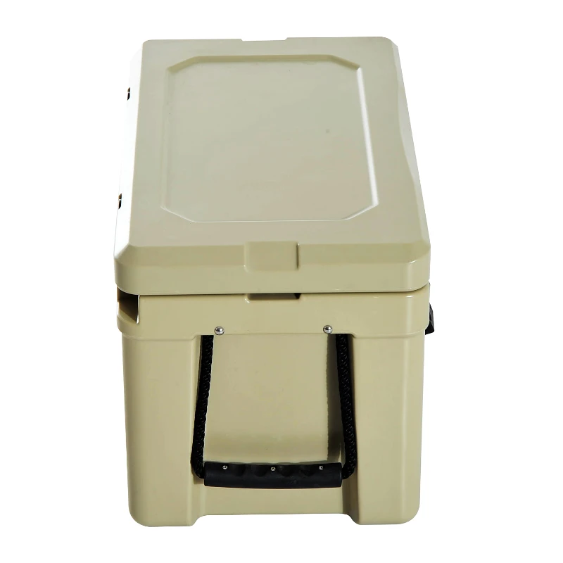 Outsunny 32 Quart Heavy Duty Ice Cooler Outdoor Insulated Rotomolded Cooling Box Portable Hunting Fishing Camping Performance Cooler