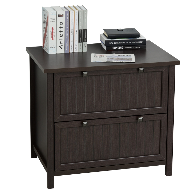 Lateral File Chest Wooden Documents Storage with 2