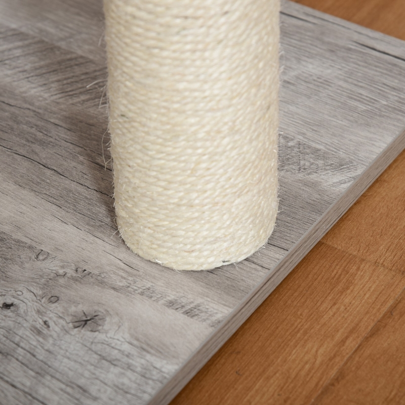 PawHut Cat Tree Climbing Activity Center with Scratching Post Condo Perch Cushions 34.75" H, Grey