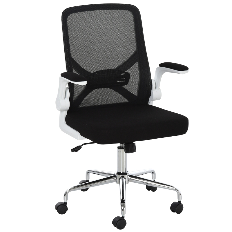 Mesh chair ergonomic executive swivel discount office chair computer desk black