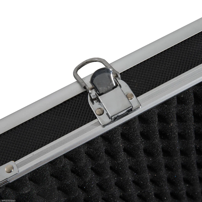 HOMCOM 43.7” Hard Gun Guard Case Rifle Storage Travel Carry Pistol Handgun Shotgun Lockable Black