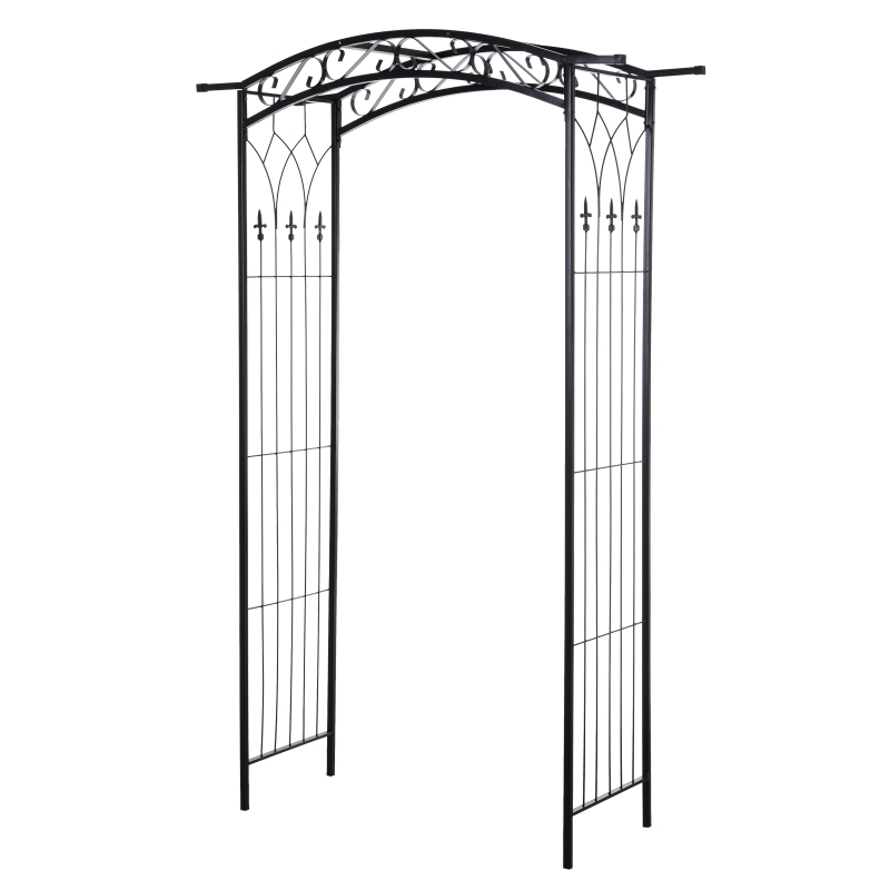 Outsunny Backyard Metal Pergola for Plants & Vines w/ Sturdy Design & Versatile Use