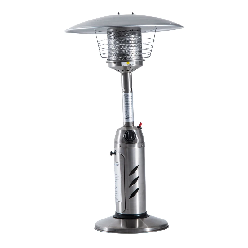 Outsunny Infrared Tabletop Patio Heater Outdoor Propane Butane Gas Stainless - Silver