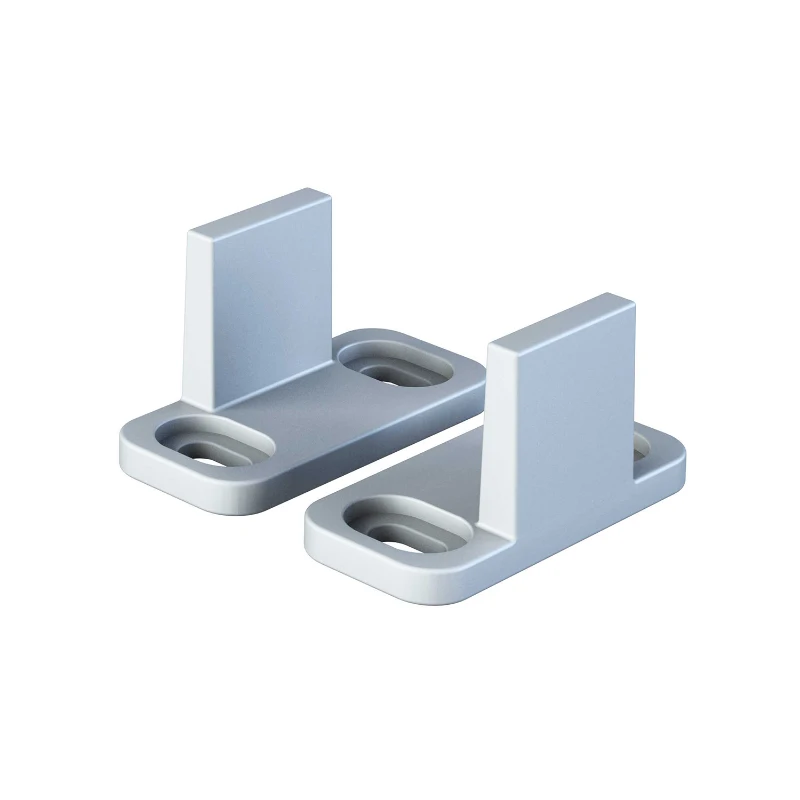 HOMCOM 8FT Modern STAINLESS STEEL Sliding Wood Barn Door Hardware Kit Track Set Door System Silver