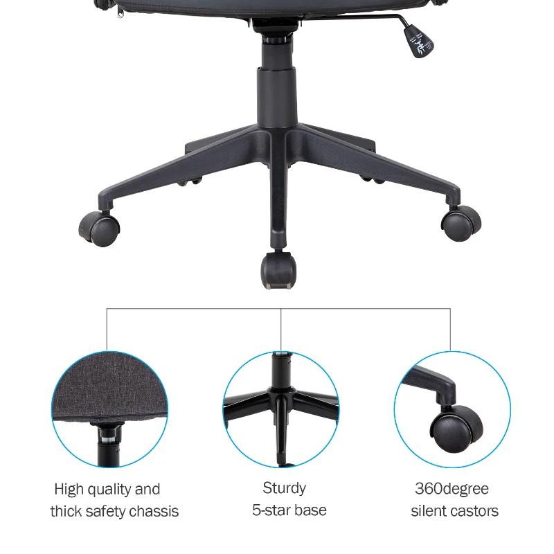 Vinsetto Modern Home Office Chair Executive Computer Task Seat Height Adjustable Swivel Rock