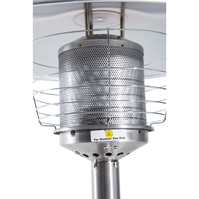 Outsunny Infrared Tabletop Patio Heater Outdoor Propane Butane Gas Stainless - Silver