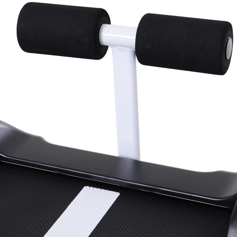 Soozier Manual Walking Treadmill Sit Up Station Incline Cardio Machine Portable Folding