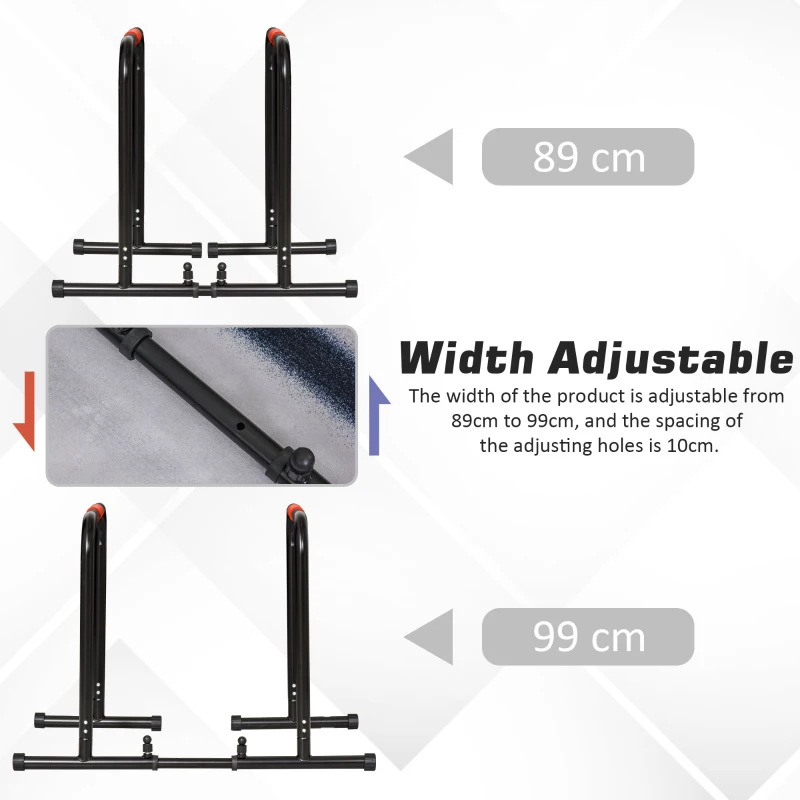 Multifunctional Dip Stand Station for Home Gym Equipment with Safety Connector