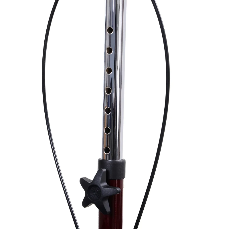 HOMCOM Knee Scooter for Foot Injuries in Adults with Basket Storage, Portable Folding Knee Walker Mobility Scooter for Medical Rehabilitation & Injuries, Red