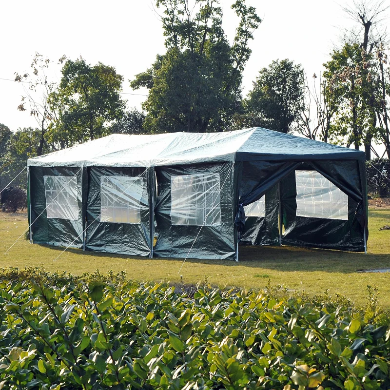 Outsunny 840-055GN Party Gazebo Tent, 10'x 30'