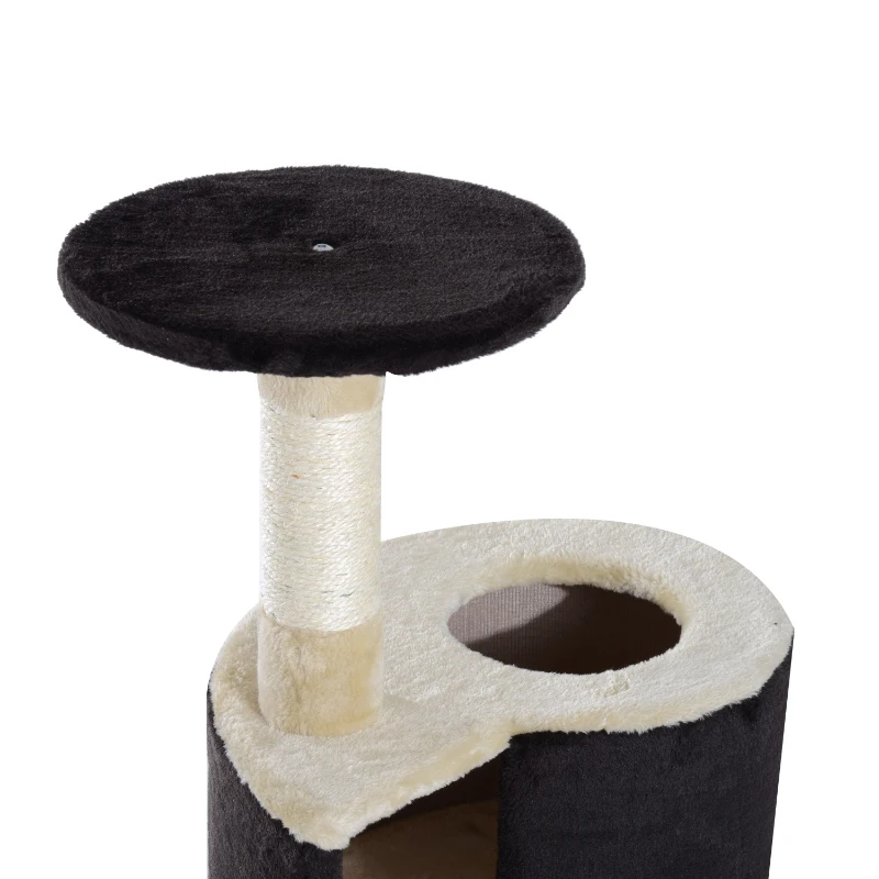 PawHut 39”H Cat Tree Scratching Post Condo Activity Center Kitten Climb Tower