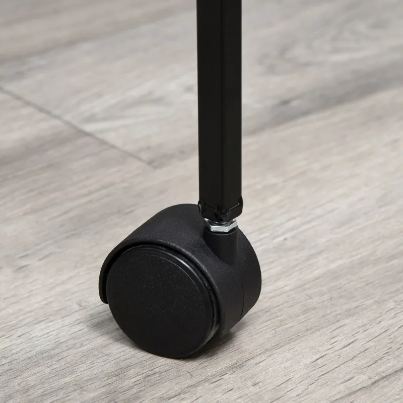 PawHut Two-Story Small Animal Cage Removable from Stand, Pet Habitat with Shelf & Wheels, 33" x 18.5" x 35", Charcoal Gray