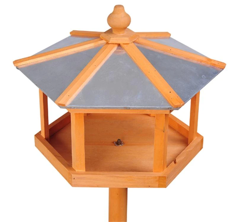 Deluxe Wood Gazebo Bird Feeder
