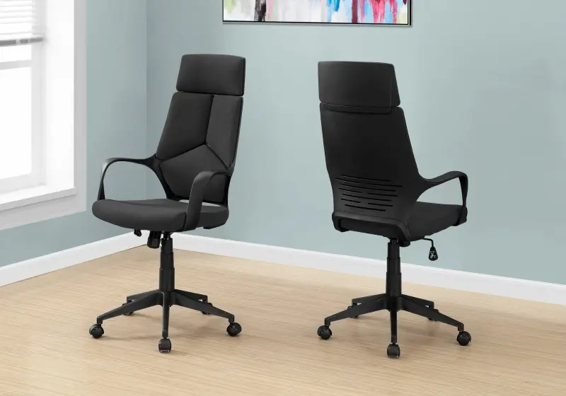 Monarch Ergonomic Swivelling High Back Executive Office Chair - Black