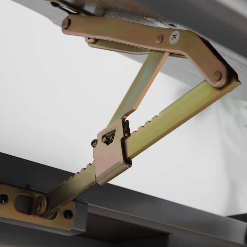 HOMCOM Drafting Table, Adjustable Drawing Desk, Multifunctional Writing Desk with 15-Level Tiltable Tabletop and Storage Shelf for Home Office, Black