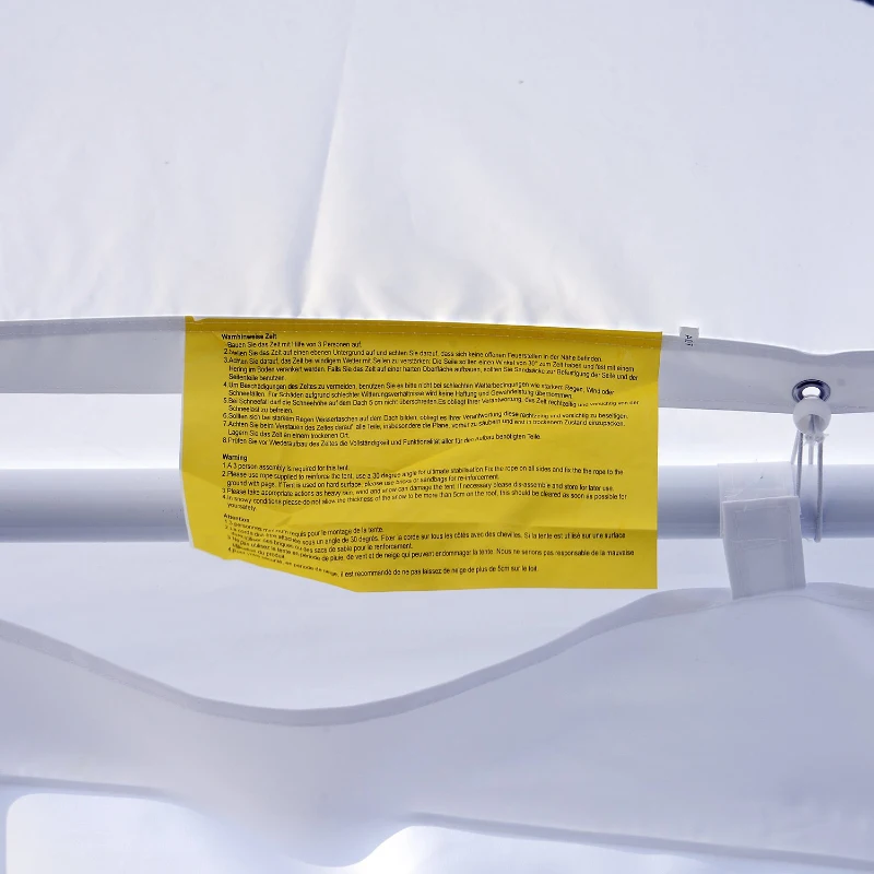 Outsunny Summer Clearance 13x13ft Pagoda Party Tent  Gazebo Canopy White