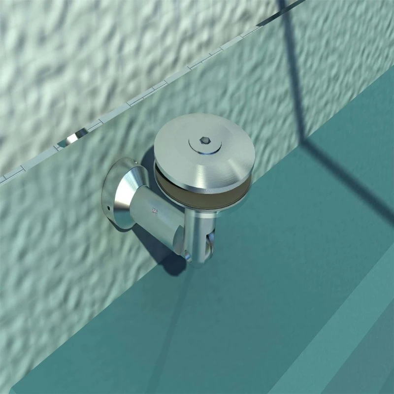 HomCom Laminated Glass Door Canopy Awnings Brush Stainless Support System Connecting Mounting Kit