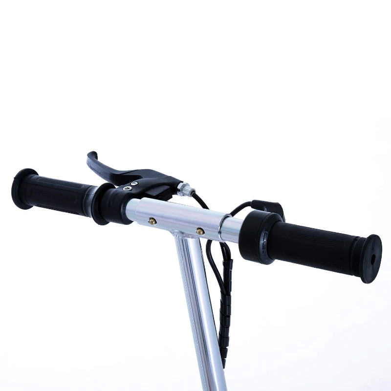 Qaba Electric Adjustable Folding Seated E-Scooter Battery Powered Motorized Bike Red