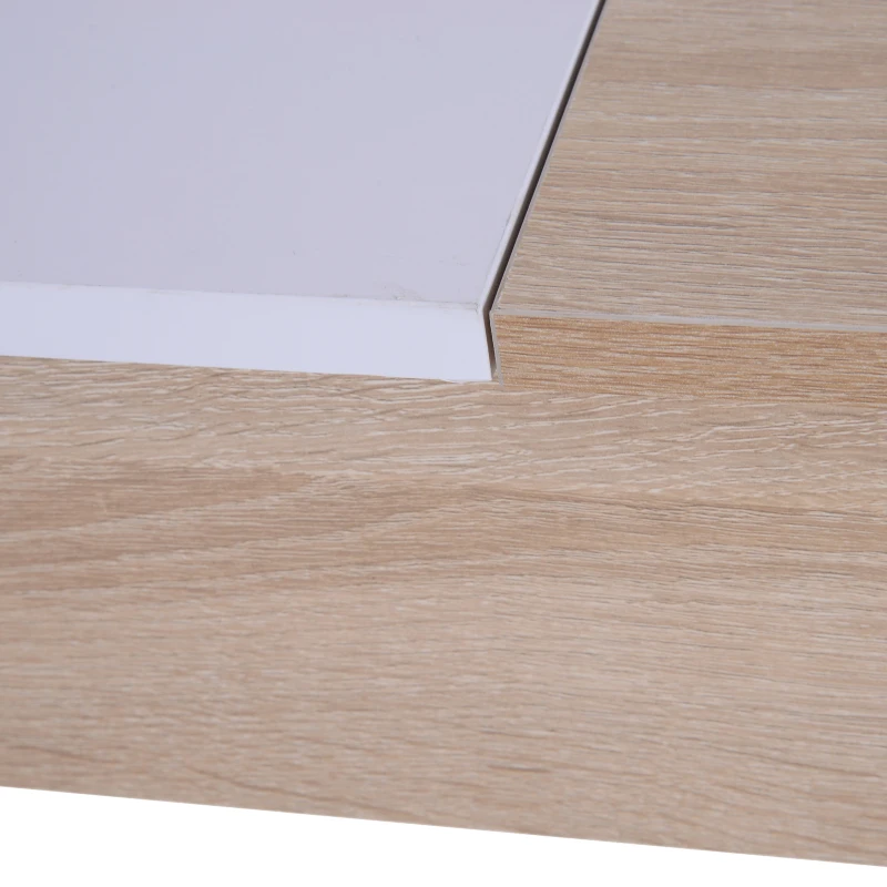 HOMCOM Wood Flipp Top Computer Desk Storage Cube Shelf Home Office