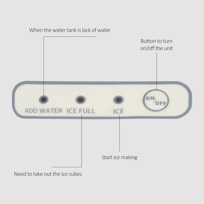 HOMCOM Portable Countertop Ice Maker Machine, 9 Cubes in 8 Minutes, Ice Machine for Freezer 27lbs/24H, Automatic Cleaning with Scoop and Basket for Kitchen Home Office Bar