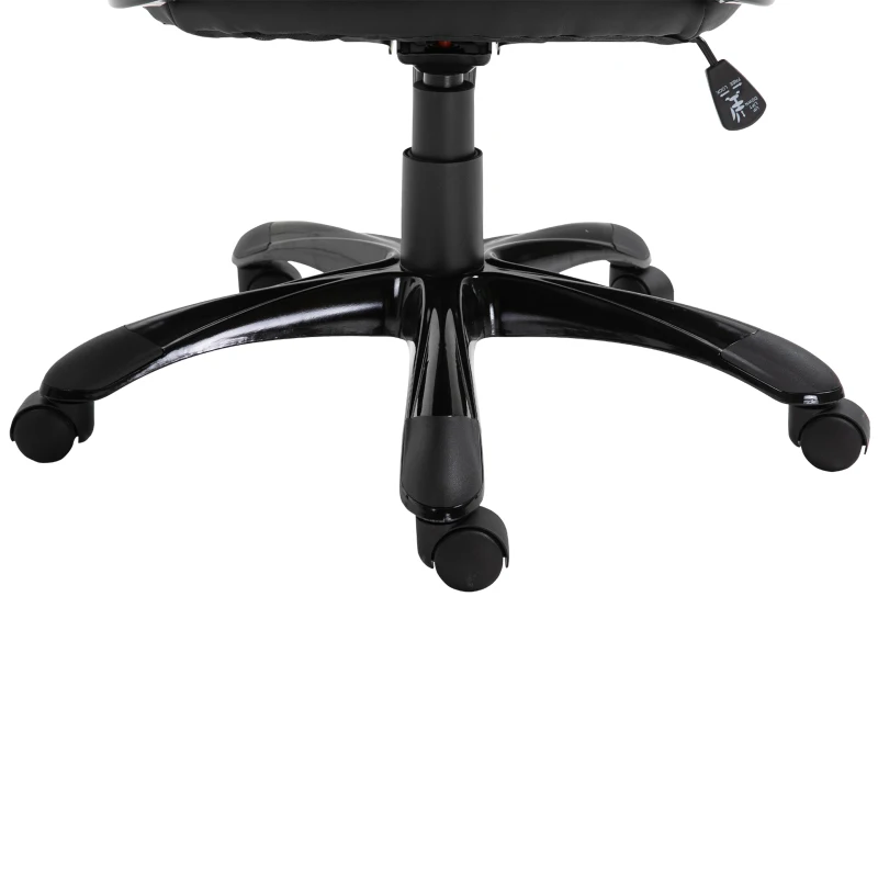 Vinsetto Executive Adjustable Office Chair Mid Back Rocking Office Chair with Wheels Neon Color