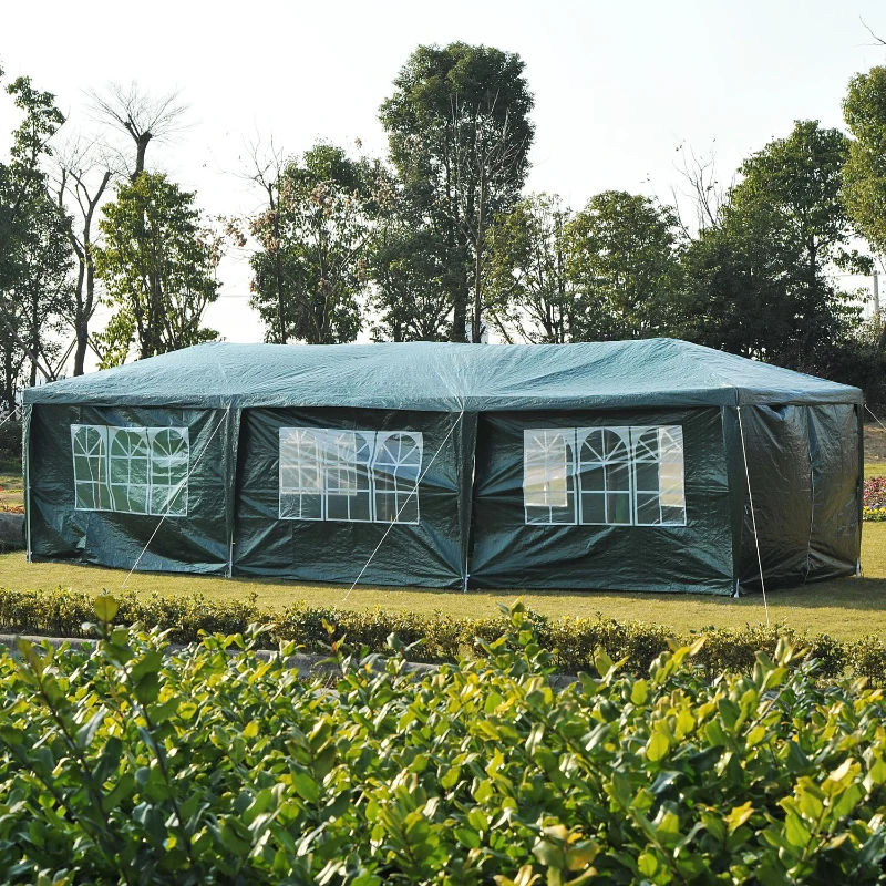 Outsunny 840-055GN Party Gazebo Tent, 10'x 30'