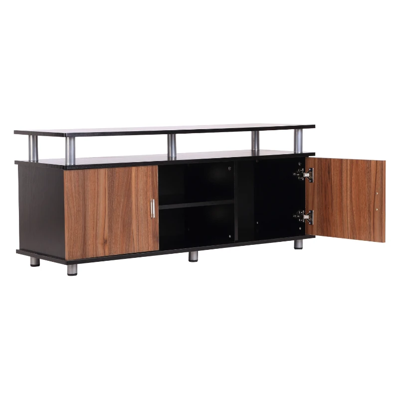 HOMCOM TV Cabinet Universal Entertainment Center Storage