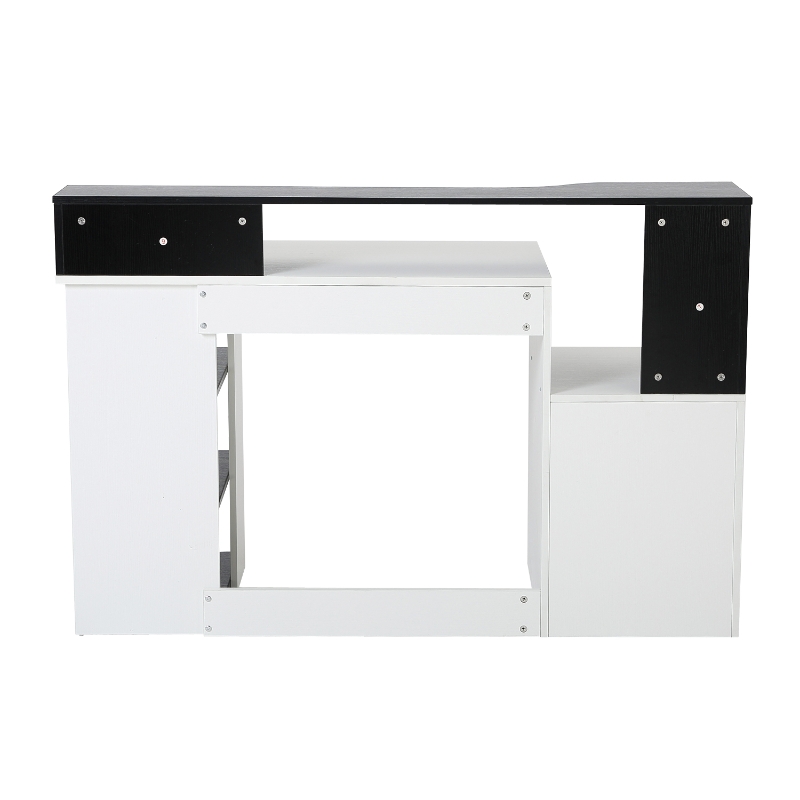 HOMCOM Compact Computer Table Multipurpose Workstation Storage Home Office Writing Desk