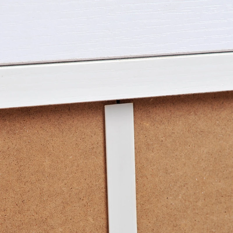 HOMCOM Wood Shoe Cabinet 2 Door 12 Pairs Entryway