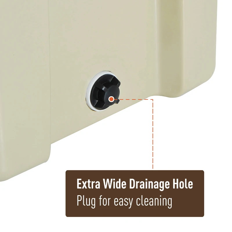 Outsunny 32 Quart Heavy Duty Ice Cooler Outdoor Insulated Rotomolded Cooling Box Portable Hunting Fishing Camping Performance Cooler