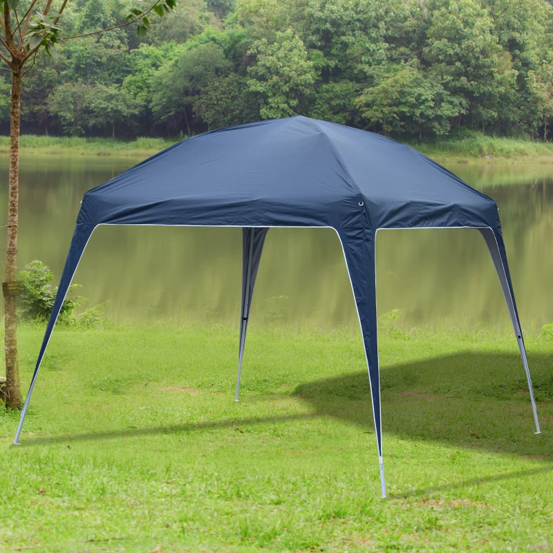 9.75x9.75ft Pop Up Canopy Tent Instant Sun Shelter Backyard Slant Legs w/ Carry Bag