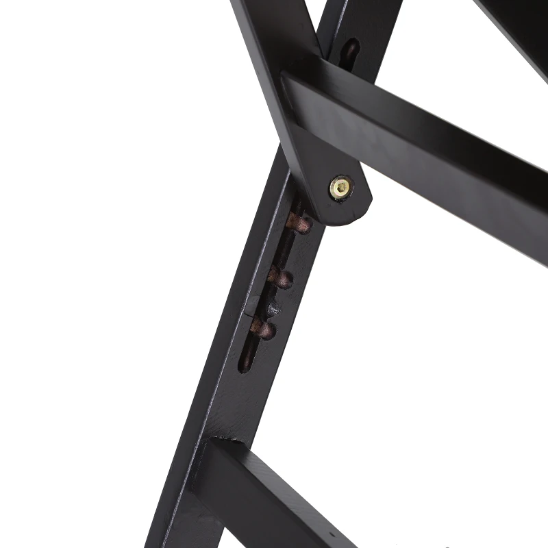 PawHut 4 Step Height Adjustable Portable Wooden Easy Climb Pet Stairs - Dark Brown