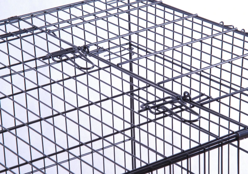 PawHut Pet  36" 2-Door Folding Dog Crate