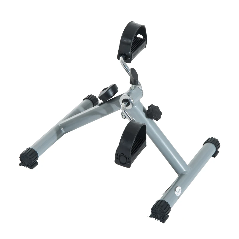 Soozier Cardio Mini Cycle Arm Leg Exercise Pedal Bike with LCD Display Home Gym Workout Trainer(Grey)