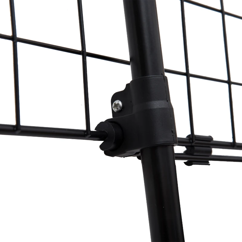 PawHut Heavy Duty Pet Car Barrier Expendable Mesh Fence Safety Guard Gate Black