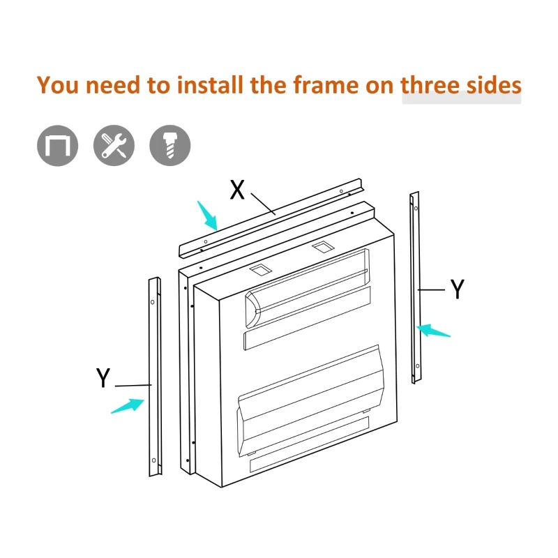 HOMCOM Electric Fireplace Insert for Wood Cabinets with Realistic Flame Effect and Automatic Shut-Off, Black