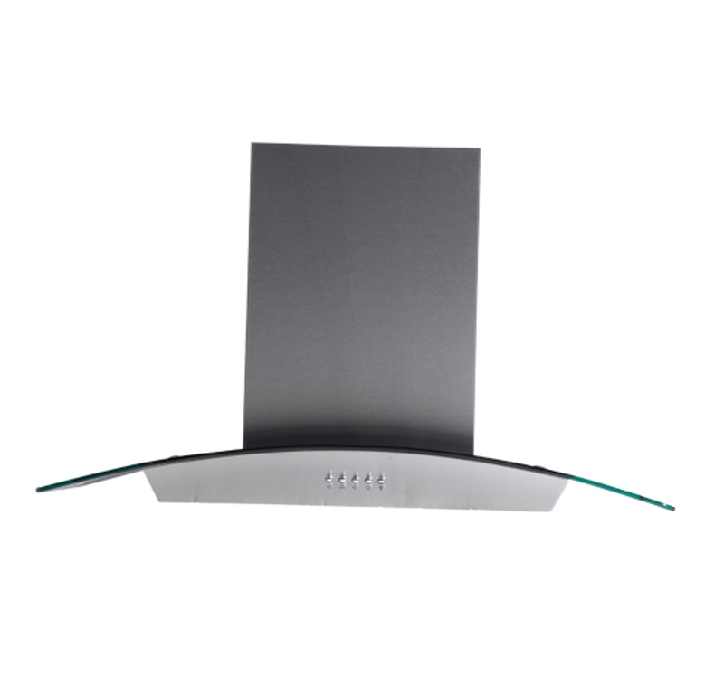 30" Kitchen Wall Mounted Range Hood/Vent -  Stainless Steel and Glass