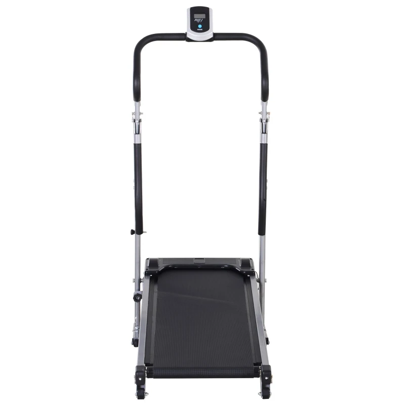 Soozier Folding Walking Backwards Treadmill With LCD Display  3 Reclining Angle Non-Electric Cardio Training Machine Indoors