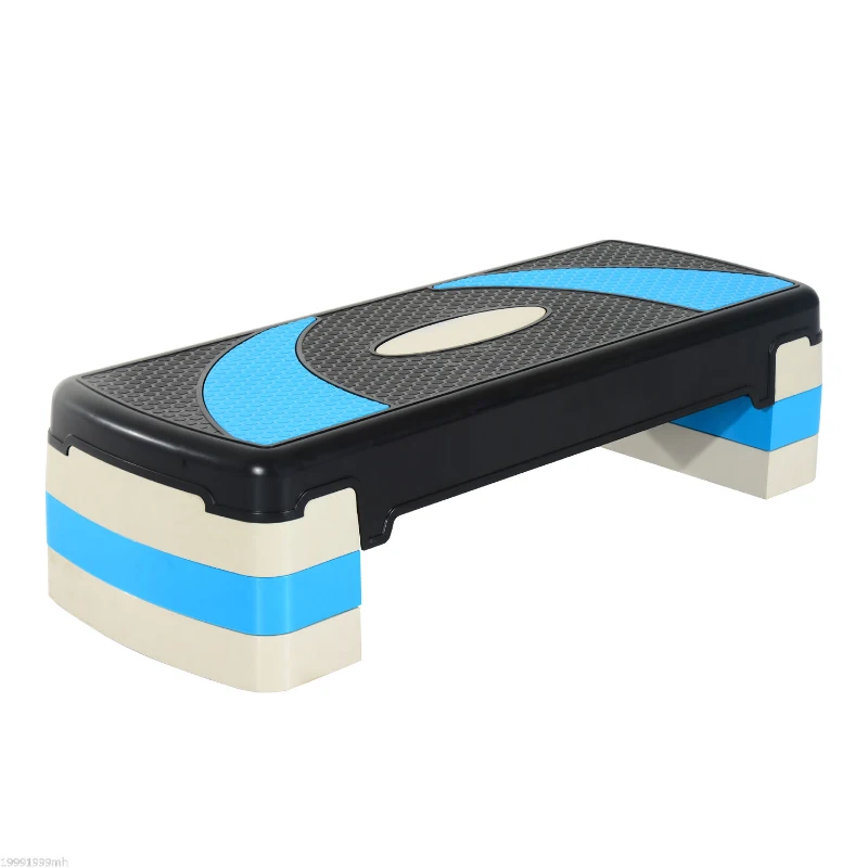 Soozier Adjustable Aerobic Stepper Step Exercise Trainer Workout Fitness Yoga Risers (Blue)