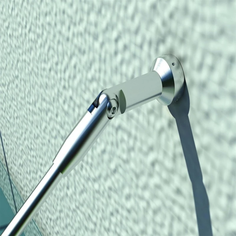 HomCom Laminated Glass Door Canopy Awnings Brush Stainless Support System Connecting Mounting Kit