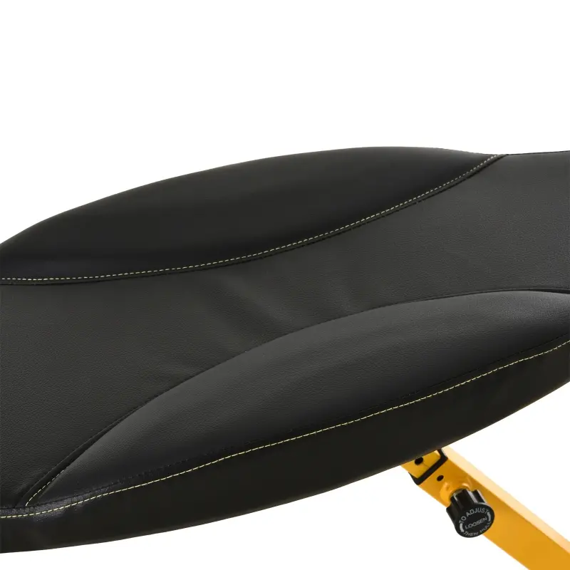 Soozier Multifunctional Sit Up and Dumbbell Weight Bench with 4-Angle Adjustable Backrest & Lightweight Portable Design - Yellow