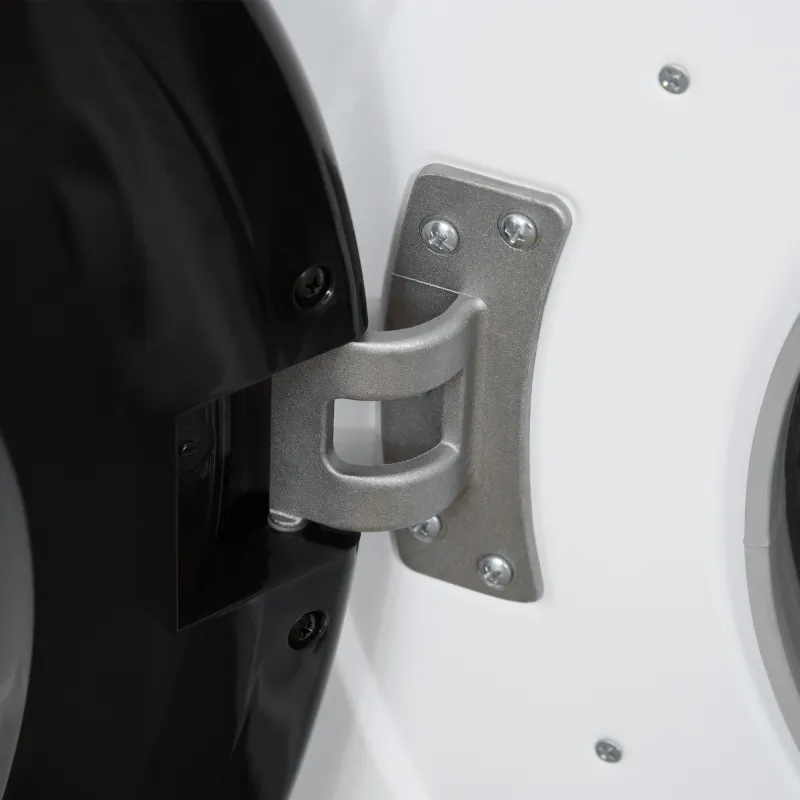 HOMCOM Automatic Dryer Machine, 1350W 3.22 Cu. Ft. Portable Clothes Dryer with 5 Drying Modes and Stainless Steel Tub for Apartment or Dorm, White