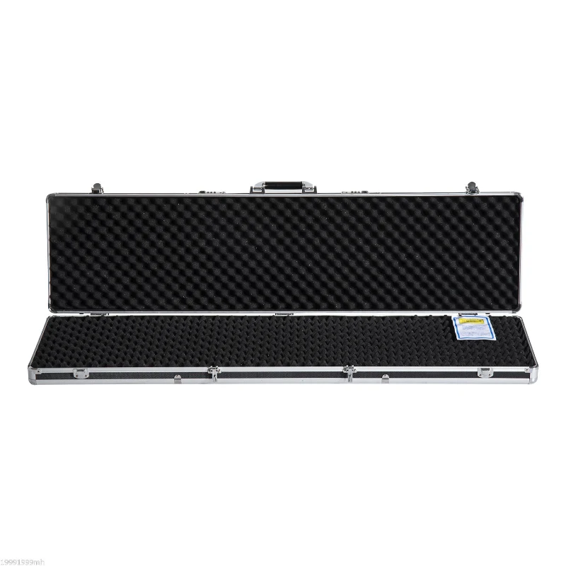 HOMCOM 43.7” Hard Gun Guard Case Rifle Storage Travel Carry Pistol Handgun Shotgun Lockable Black