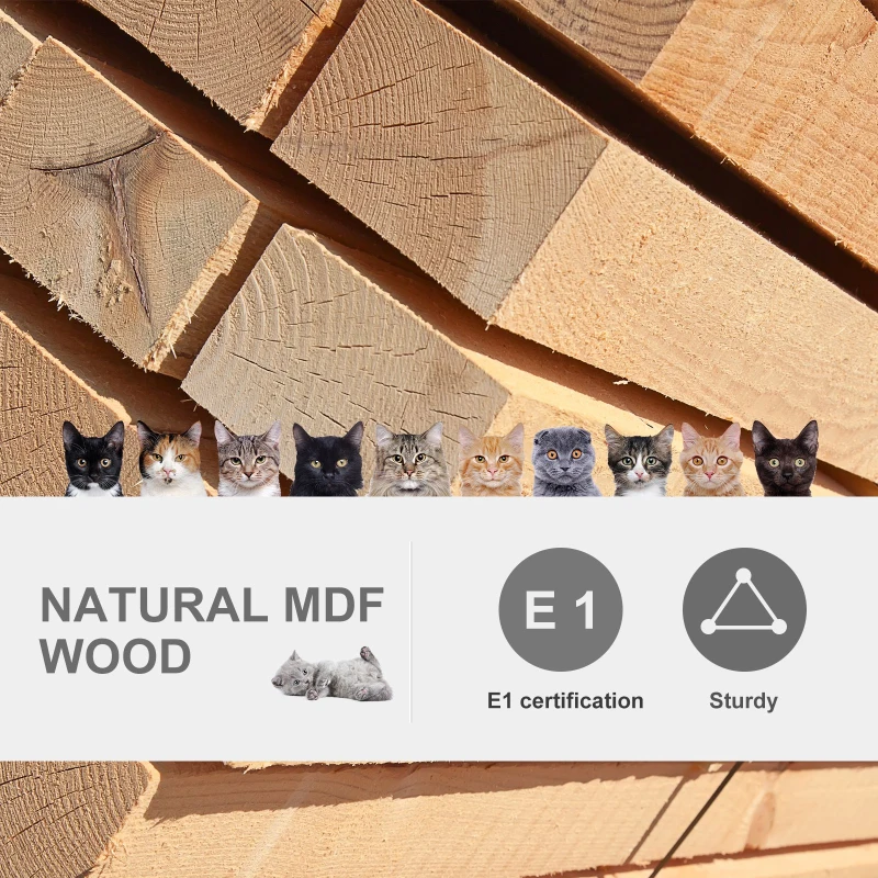 PawHut Multi-Level Cat Tree 32.75" Tall Large Perch & Condo