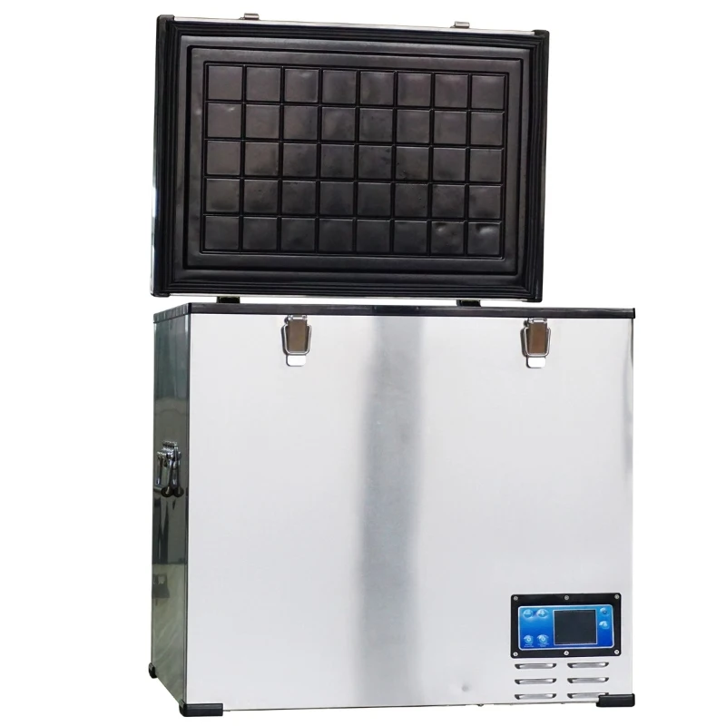 HOMCOM 12V Portable Car Freezer Refrigerator Mini Fridge Cooler - 60 Liter